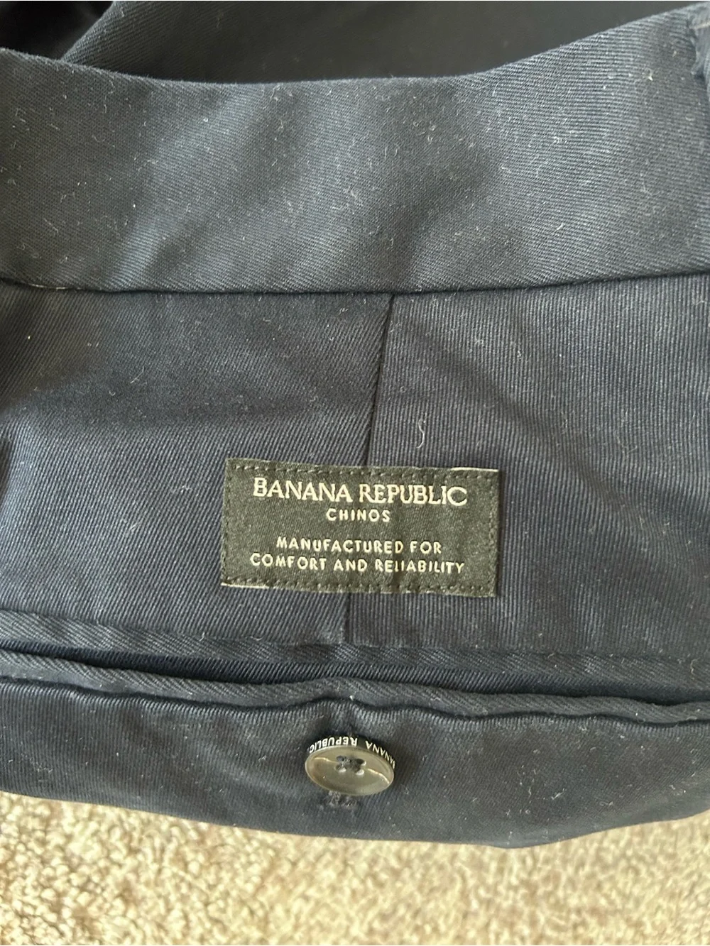 Banana Republic Navy Chinos - Slim Fit